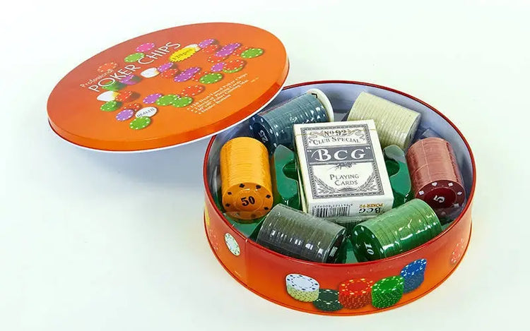 Professional Poker Chip Set 120PCS – Casino Style Chips with Cards & Dealer Button