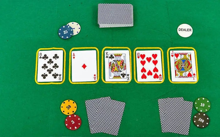 Professional Poker Chip Set 120PCS – Casino Style Chips with Cards & Dealer Button