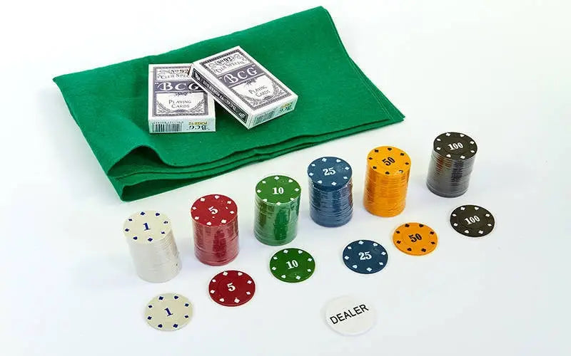 Professional Poker Chip Set 120PCS – Casino Style Chips with Cards & Dealer Button
