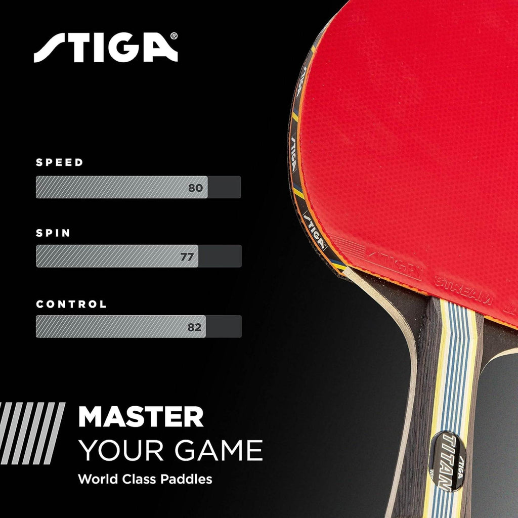 Stiga 5-Star Table Tennis Racket – Pro-Level Speed, Spin & Control