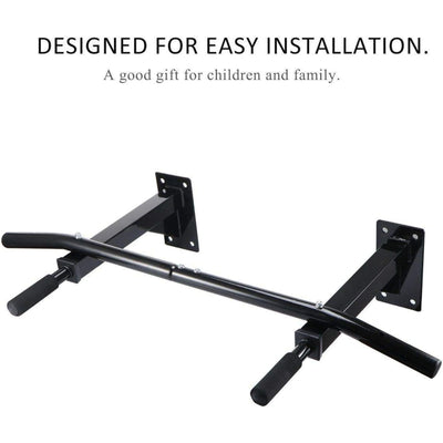 Wall Mounted Pull-Up Bar – Multi-Grip Chin-Up Station for Home Workouts