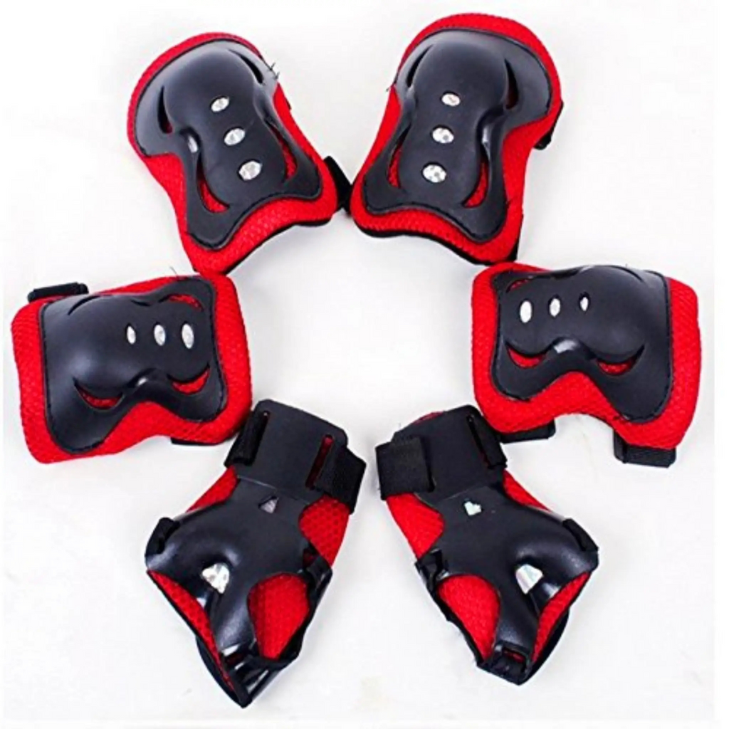 Kids Bike & Skate Helmet + 6-Piece Safety Gear Set – Adjustable, Breathable & Impact-Resistant for Cycling, Skating, Scooter Riding